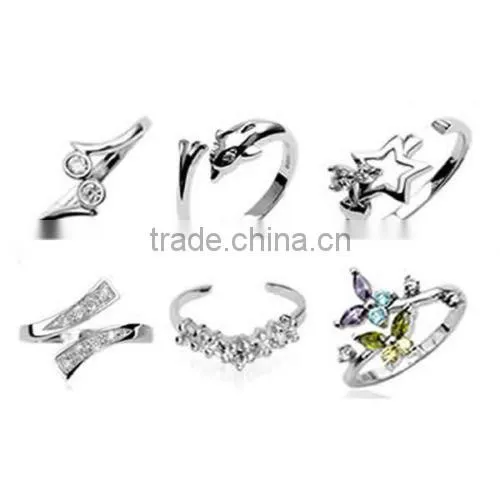 NEW Adjustable 925 Sterling Silver Toe Ring, Choose Design Toe Rings and Anklets