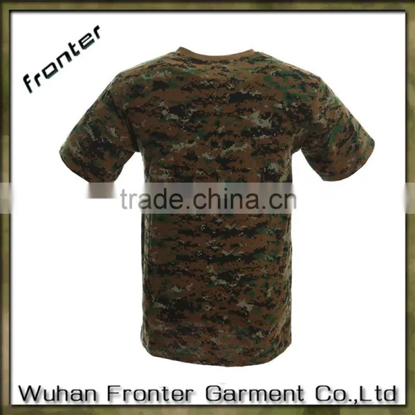 Camouflage Wargame Wear T-shirt Army Military Cotton T-shirt photo-2