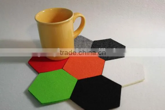 felt coaster with rectangular shape