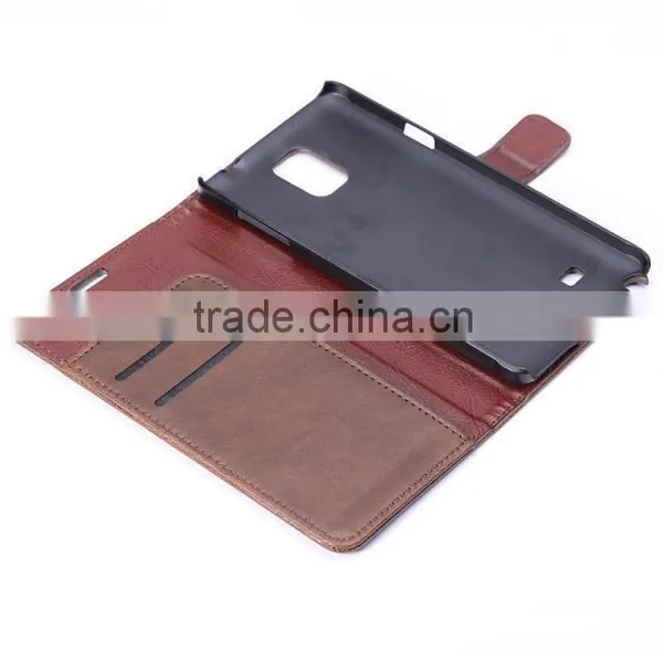 High Quality Mobile Phone Case From China Supplier, pu Leather Wallet Case for Samsung Galaxy Note 4 Mobile Phone D0155 photo-6