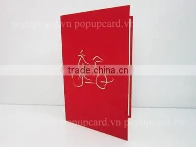 Viet Nam Pedicab 3d Greeting Card photo-3