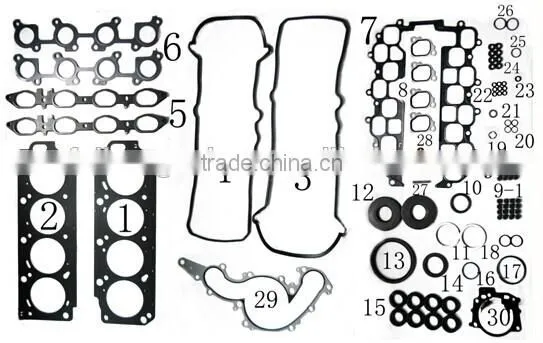 2UZFE OEM 04111-50120 Automotive Parts Engine Parts For Toyota 2UZ-FE Engine Full Gasket Set With Cylinder Head Gasket On Sale