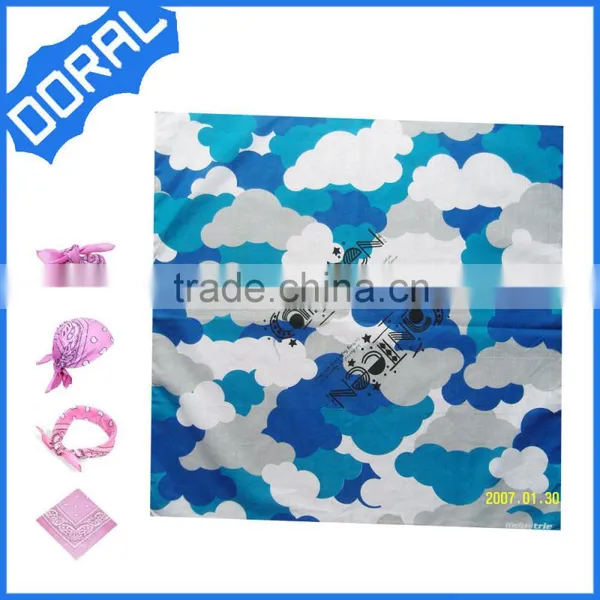 2015 Fashion Square White Cotton Bandanas