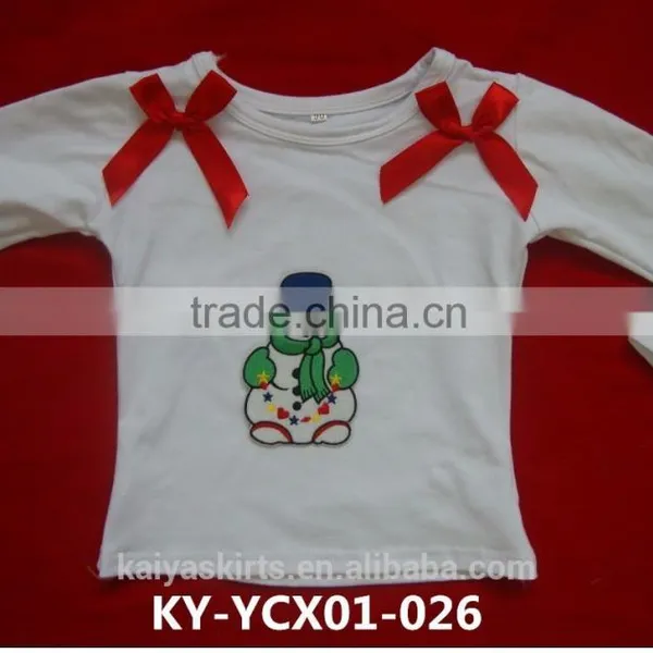 Solid Color Basic Anti-wrinkle Clothes Cartoon Organic Cotton T-shirts photo-3