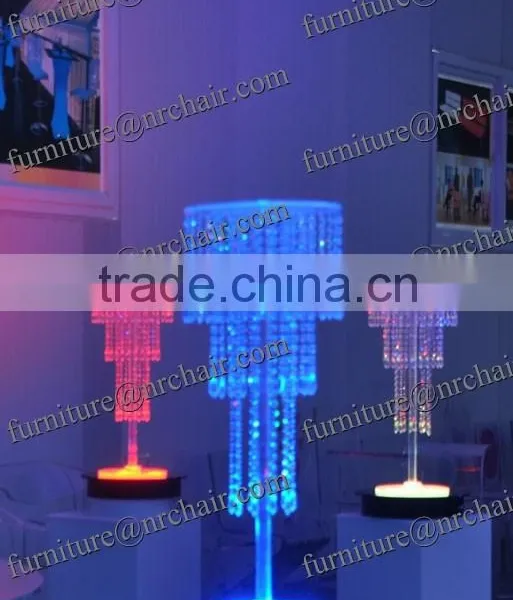 Shanghai Event Rental Weddings Acrylic LED Lighted Crystal Chandeliers Centerpiece photo-2