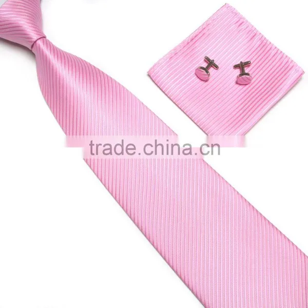 Classical Plaid Fashion Mens Handkerchief Tie Cufflinks photo-3