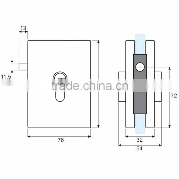 Quick Lead Frameless Glass Support Door Hardware Accessories photo-3
