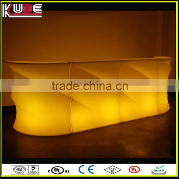 Rechargeable Battery Glow Plastic Bar Furniture for Hotel Garden photo-6
