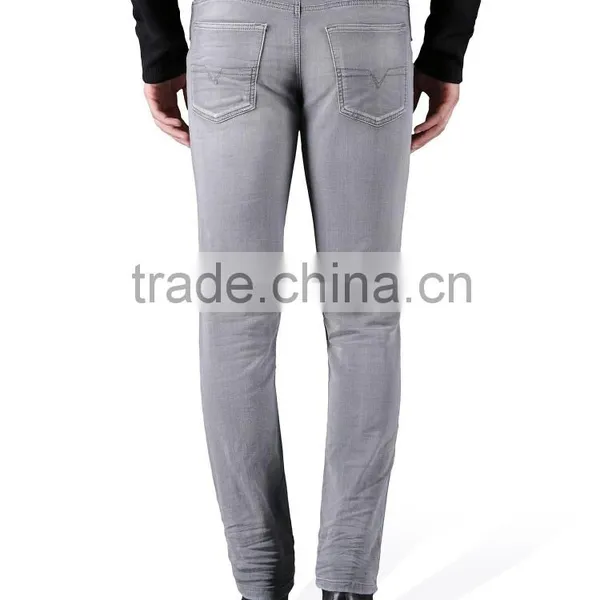 Men'denim Pant Jeans Skinny Jeans for Men 100% Cotton Straight Leg Denim Jeans photo-5