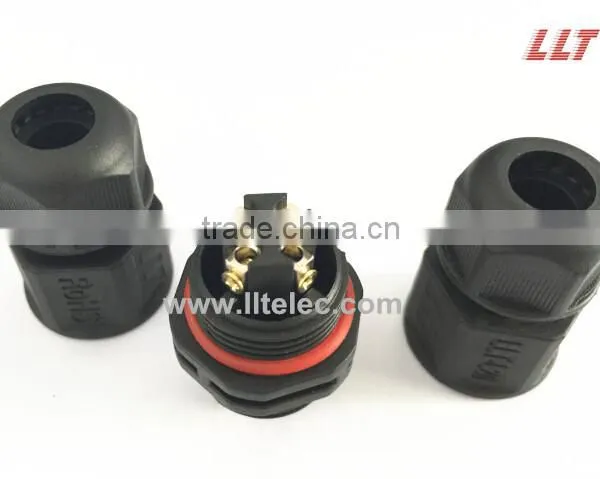 L20 Screw Terminal, 4 Contacts, Field Installable Waterproof Connector photo-4
