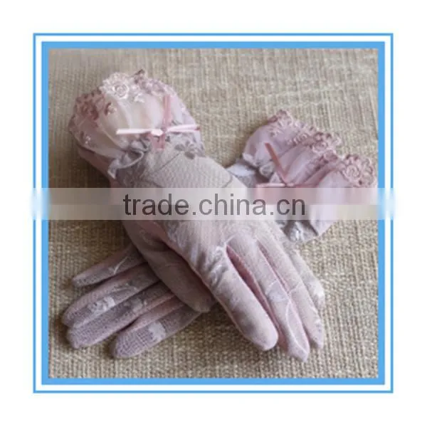 Women Summer Light Colors Sunscreen Gloves for Driving