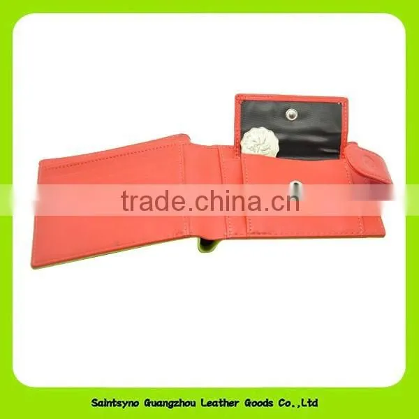 14334 Colorful Cheap Price pu Leather Lady Wallet With Coin Pouch photo-4