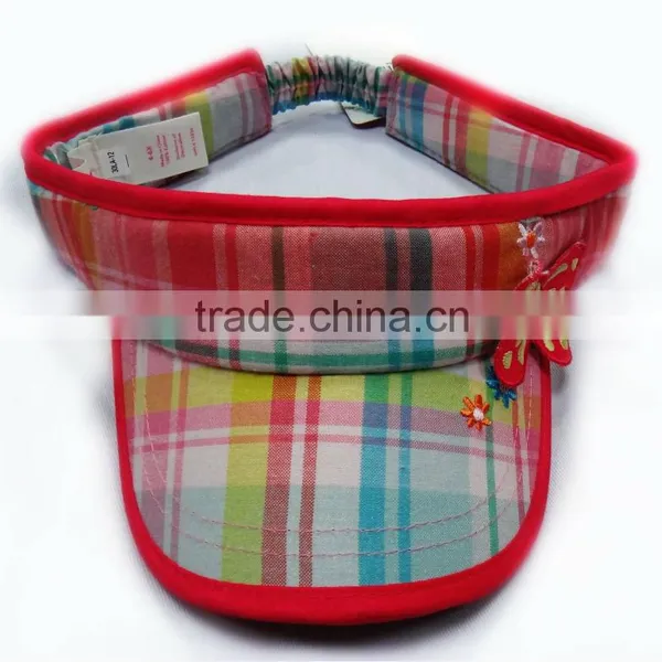 Colorful Cotton Sun Visors With Printing Fabric