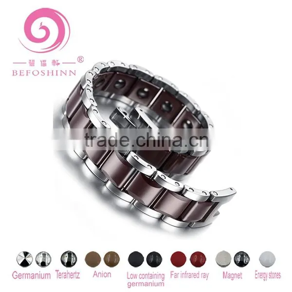 Negative Ion Infrared Germanium Tourmaline Health Energy Zircon Bio Magnetic Tungsten Bracelets photo-3