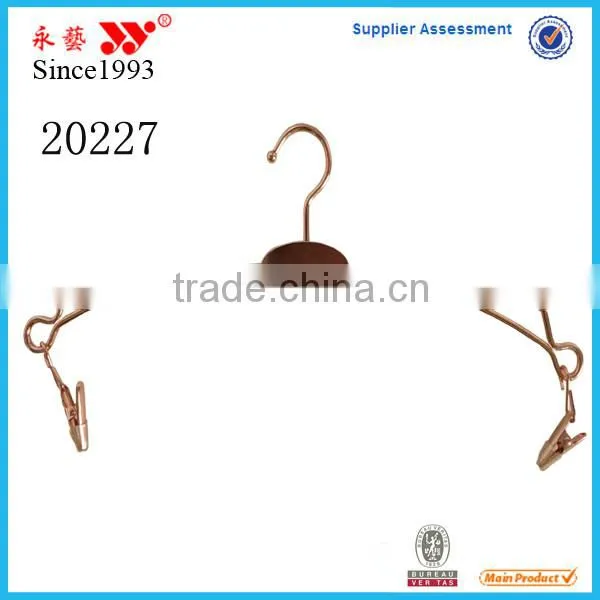 Gold Metal Hanger With Clips for Bikini Clothes
