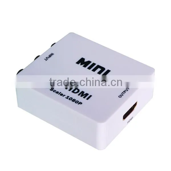 RCA AV2HDMI Converter Adapter Mini Composite CVBS 2HDMI AV2HDMI Converter in Retail Package 1080P photo-4