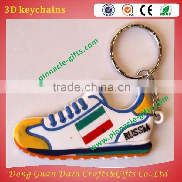 USA Wholesales Designs 3D Cartoons Ruber Pvc Keychains photo-4