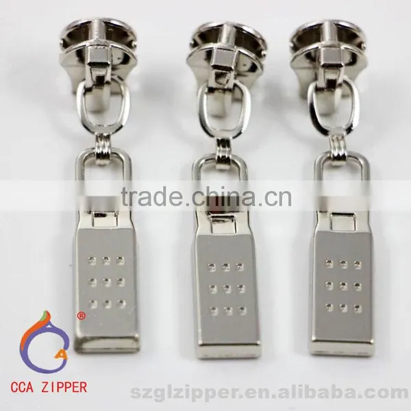 Professional Latest Design OEM Zinc Alloy Zip Zipper Sliders