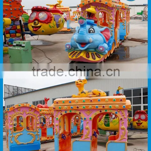 Kids Ride Elephant Train!!! China Factory Fairground Attraction Amusement Park Train Ride for Sale photo-2