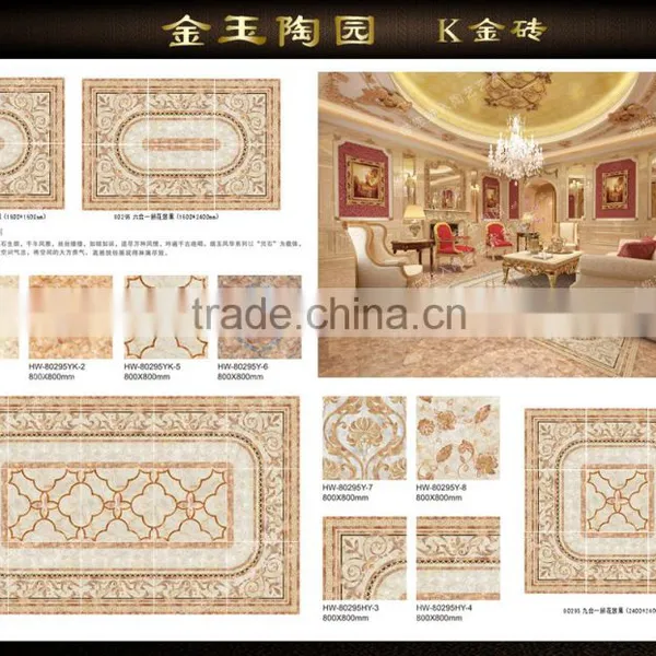 60x60 Discontinued Gilding Ceramic Carpet Floor Tiles photo-6