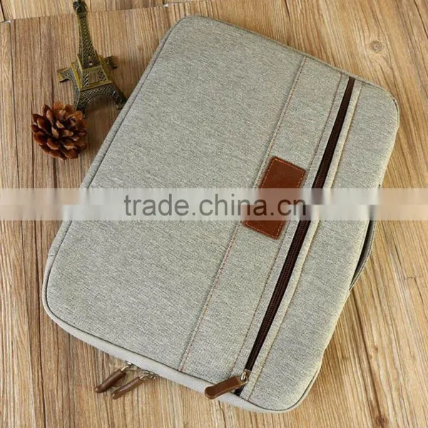 Canvas Tablet Docoument Tote Fabric Briefcases for Men photo-5