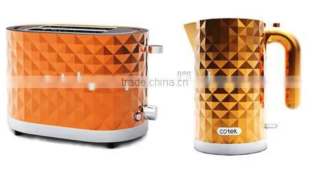 KE0201 1.7L New Design Orange Electric Water Kettle photo-2