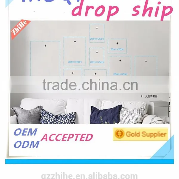 Wholesale Dropshipping Wpc Decking Cheap Fences Funny Photo Frame for Kid Furniture Wooden Photo Frame for Decoration Home photo-2