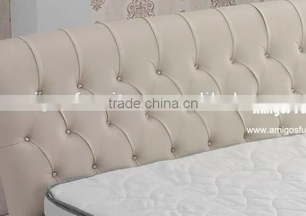 French Style Elegant Latest Double Bed Full Size Bed on Sale photo-2