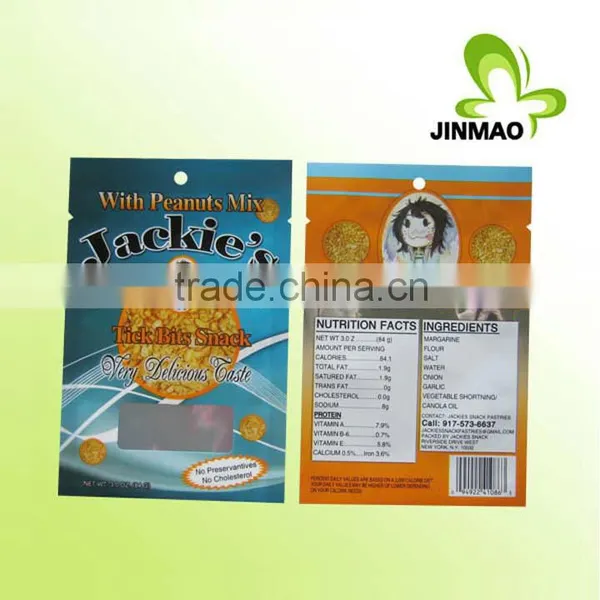 Easy Tear Laminated Plastic Bag for Cookie Packaging