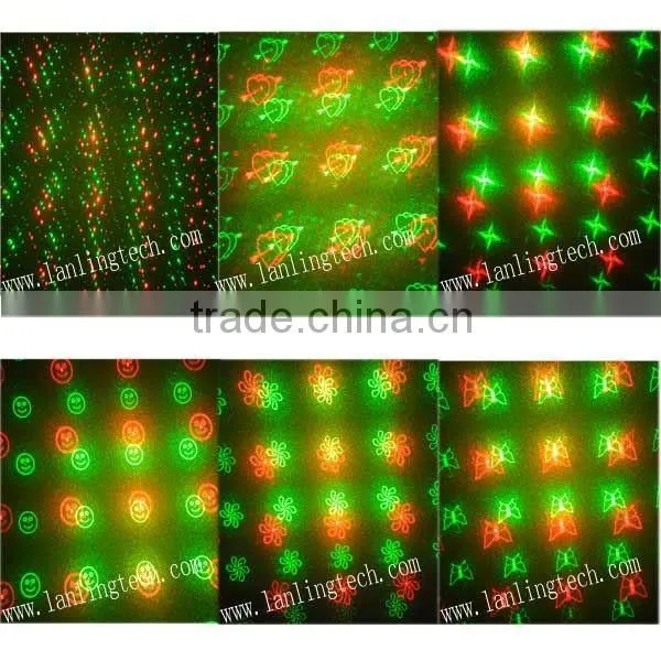 Mini Star Show Laser Lights 100mW RG 6Gobos Mini Twinkling Laser Light photo-2