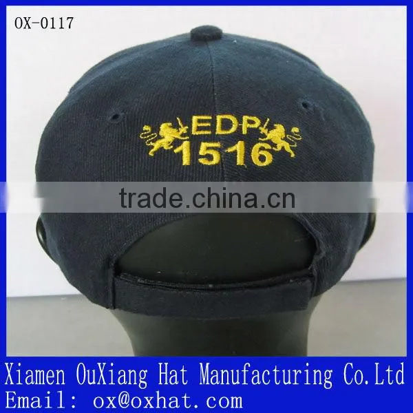 Flat Embroidery Adjustable 100% Cotton Golf Cap photo-2