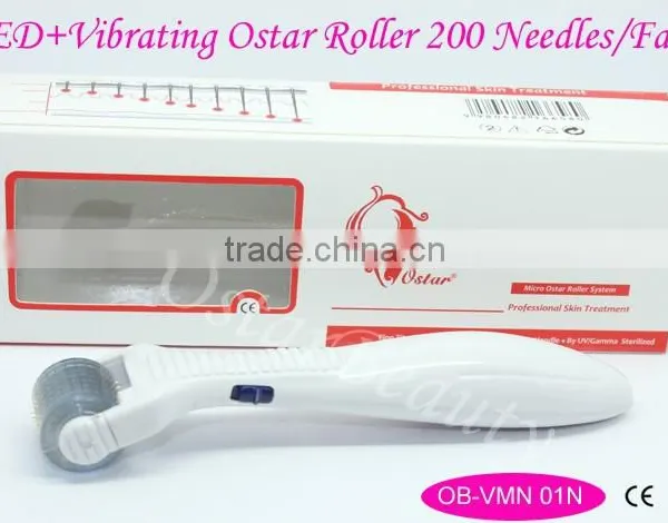 Good Quality Led Therapy Derma Roller/vibrating Derma Skin Roller OB-VMN 01 photo-4
