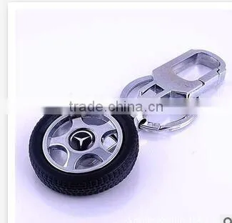 Wholesale Tyre Key Chains/Best Selling Benz Metal Key Chains photo-2