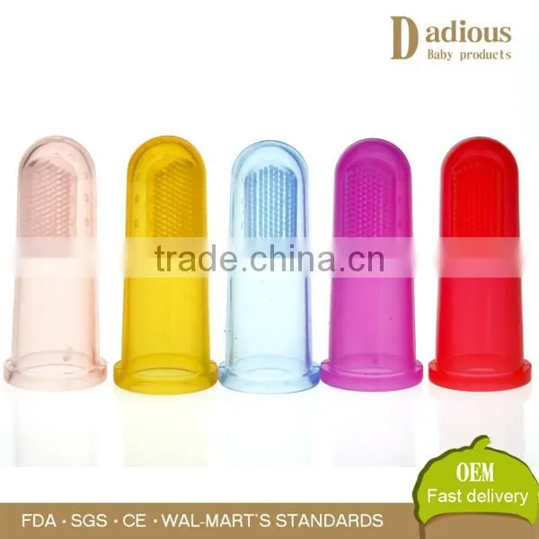 Baby Finger Toothbrush Infant Silicone Teeth Gum Massager Tongue Teether Cleaner photo-2