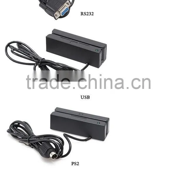 MSR100 Full 3 Tracks Magnetic Stripe Reader /Swipe Reader Support MAC, Win 7, XP , OS, and Android photo-2