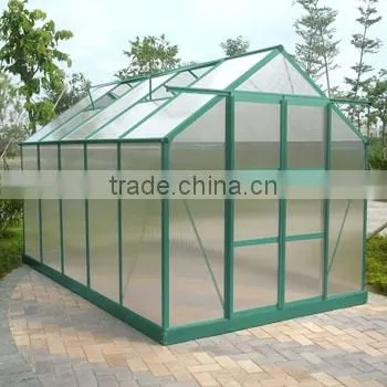 China Newest Ggrey Colour for Foldable Portable Commercial Polycarbonate Greenhouse HX65126-1 photo-2