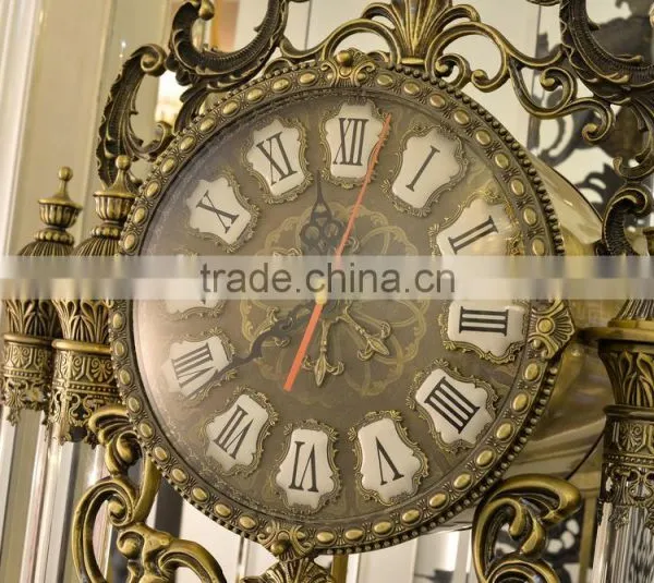 Antique Design Copper Grandfather Clock, Vintage Decorated Floor Clock, Art Gold Royal Floor Clock photo-4