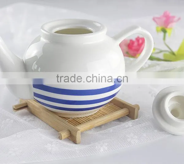 Hot Selling Products White Porcelain Cartoon Printing Teapot Wholesale photo-3