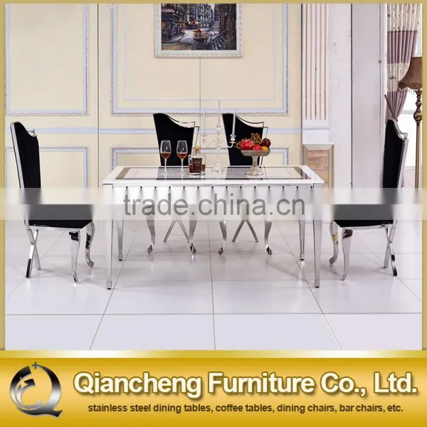 High Quality Modern Marble Dining Table Bedroom Hotel Dining Set photo-2