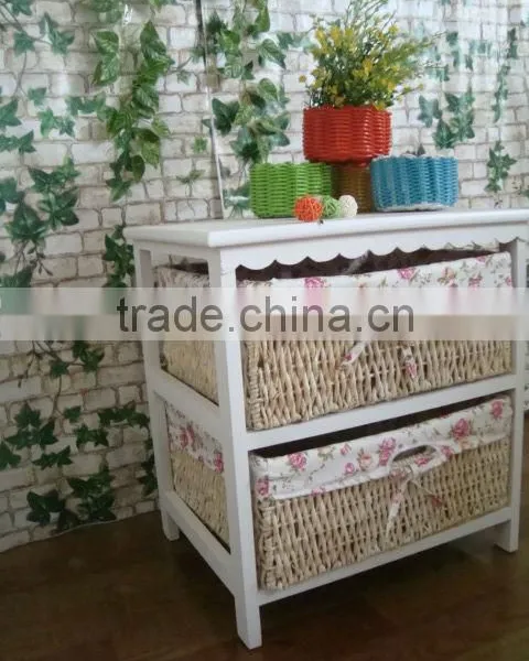 Hot Sale Modern Style White Wooden Cabinet With 2 Drawer photo-6