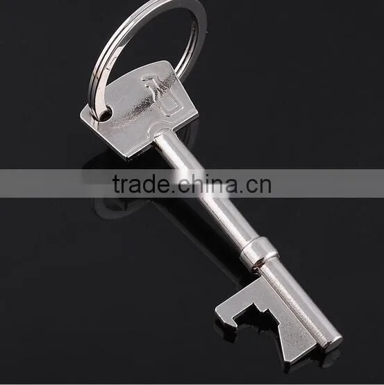 Stainless Steel Key Shape Key Chain Bottle Opener photo-2