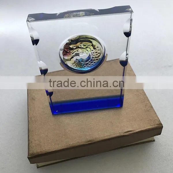 Wholesale Transparent Crystal Shield Award Trophy Manufacturer photo-6