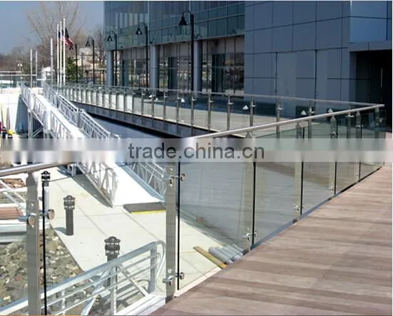 DIY Stainless Steel Glass Balcony Post Glass Balustrade photo-3