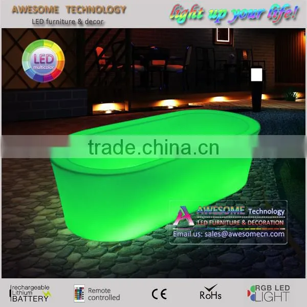 Led Glow Big Round Planter Pot / Roundabout Centre Planter Pot photo-2
