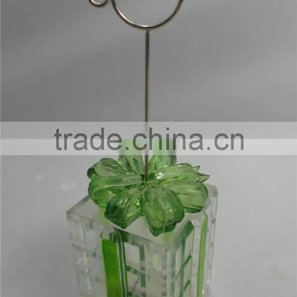 LED Plastic Acrylic Gift Box Lighting Businese Card Holder photo-4