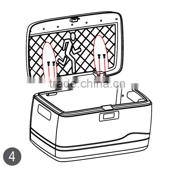 Plastic and Foldable Locked Storage Box photo-2