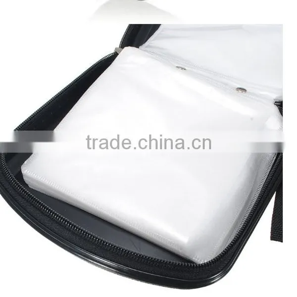 NEW Portable CD Storage Bag 40-pieces DVD Hard Plastic Protector Carrying Case photo-2