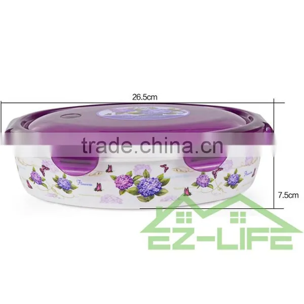 Healthy BPA Free Microwave Oven Safe Big Plastic Lunch Box for Adults photo-2