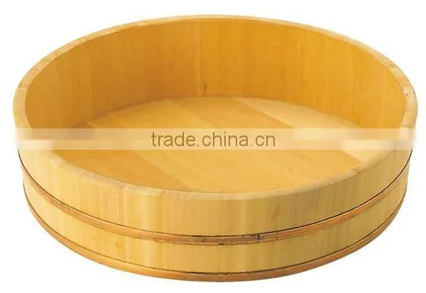 High Quality Sushi Handai Sawara Wooden Rice Mixing Tubs Wooden Product photo-1