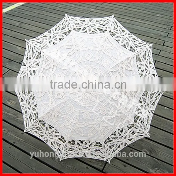 100% Cotton Made Lace Parasol for Promotion photo-6